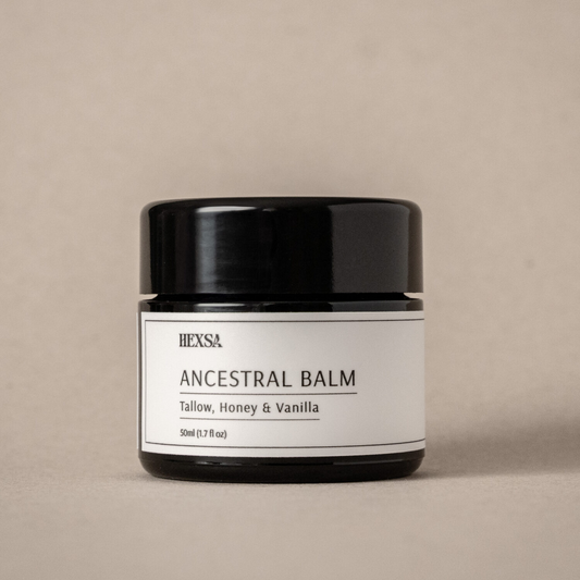 Ancestral Balm – Hexsa – organic face and body balm with tallow, honey and vanilla