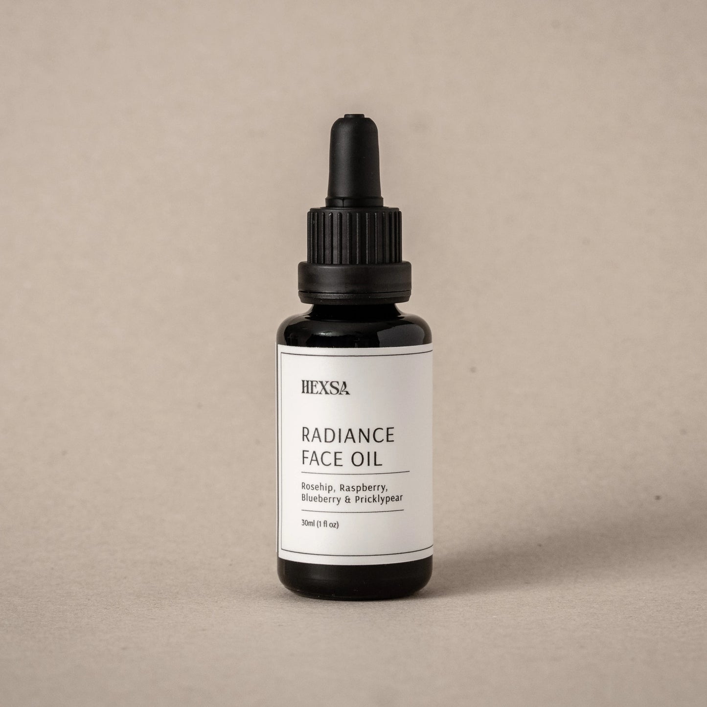 Radiance Face Oil – Hexsa – organic face oil with rosehip, raspberry, blueberry and pricklypear